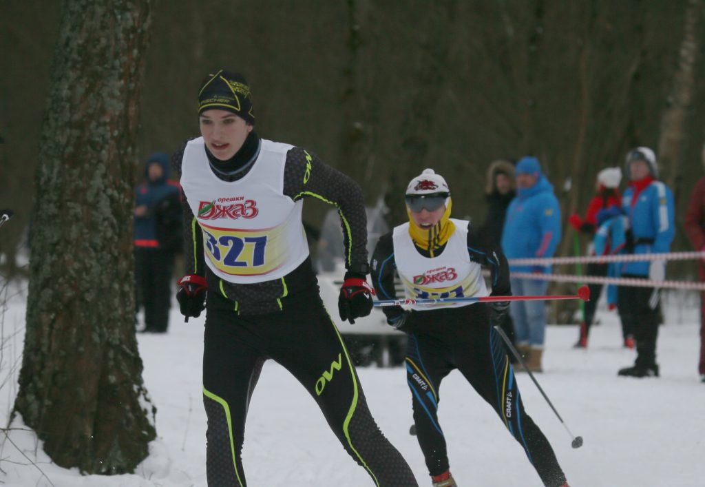 27 января 2018 года. Вороново, поселок ЛМС. Участники первого этапа соревнований «Вороновская лыжня».