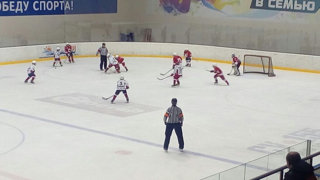 Сборная Новой Москвы по хоккею сыграла против команды Южного административного округа