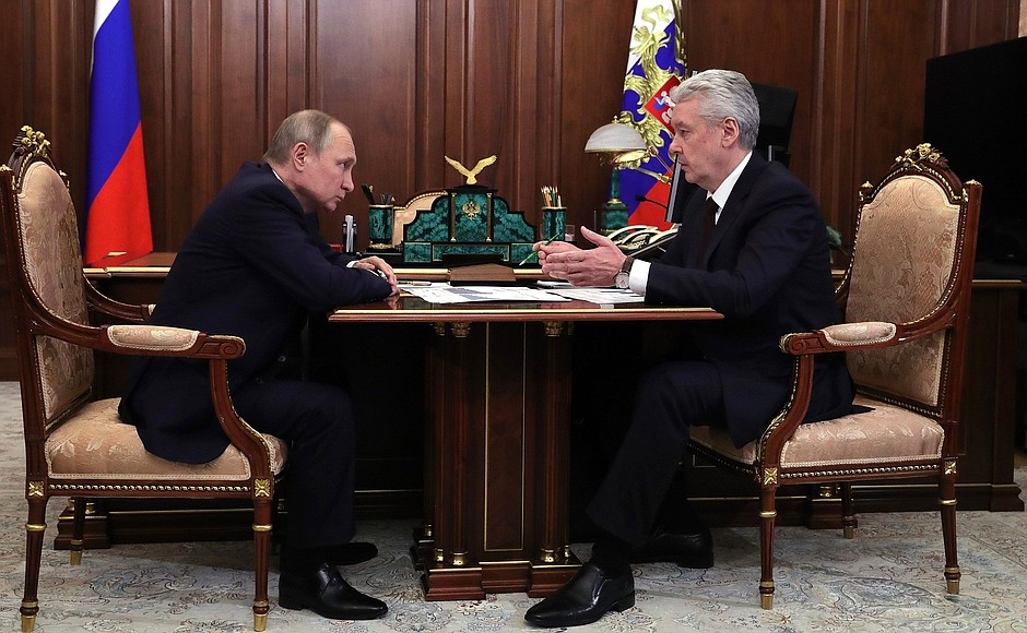 Сергей Собянин заявил о начале строительства подземного кольца Москвы на встрече с Владимиром Путиным