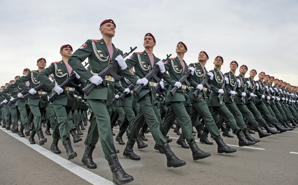 Министерство обороны провело генеральную репетицию парада Победы. Фото: архив, «Вечерняя Москва»