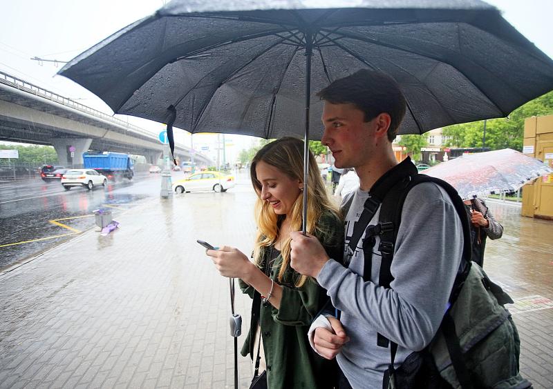 Ливневые дожди с грозами придут в Москву