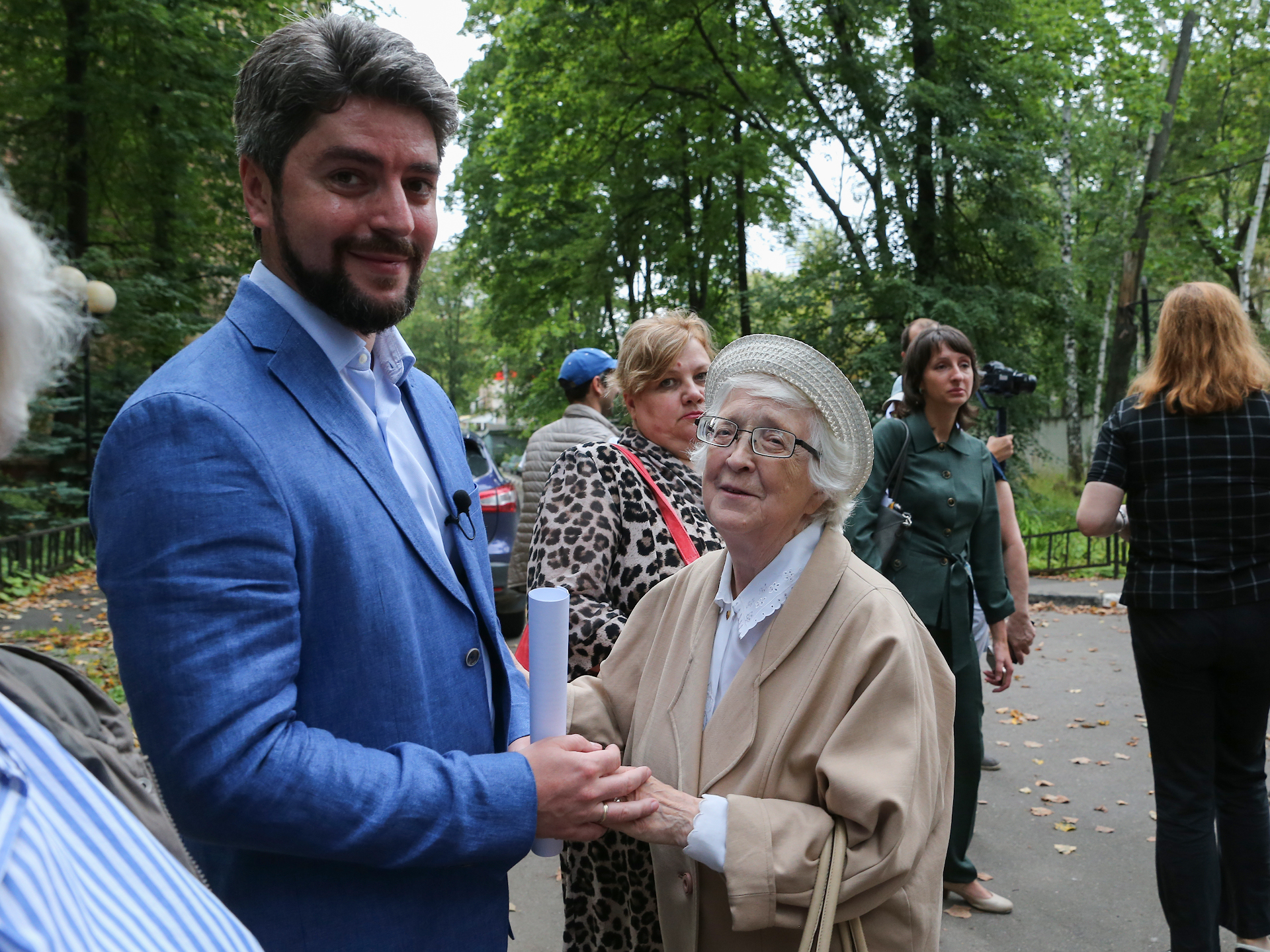 Кандидат в мэры Москвы Илья Свиридов провел встречу с жителями Ростокина