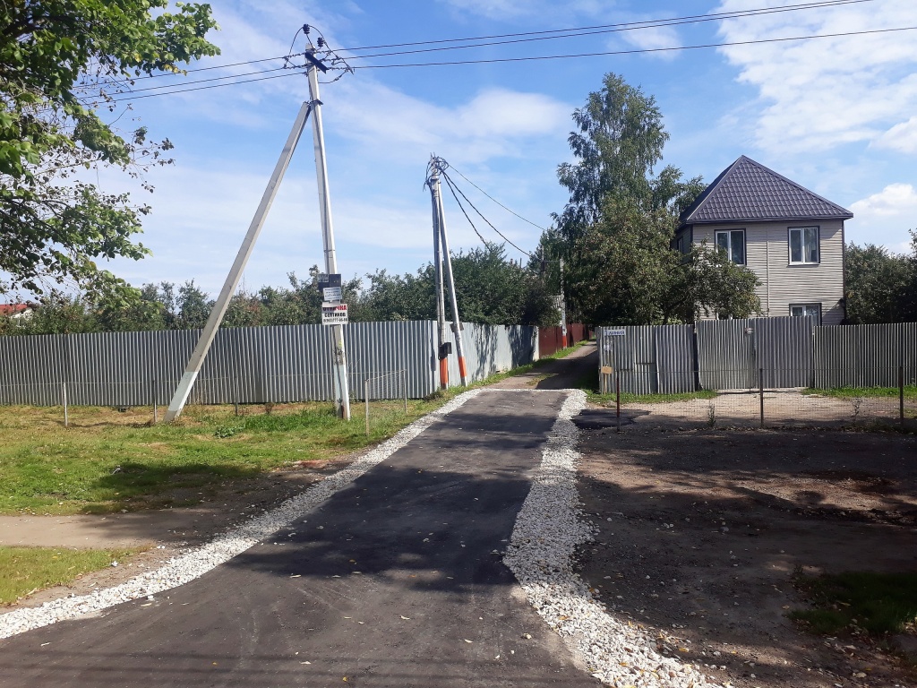Подъездные дороги завершили обустраивать в Рязановском