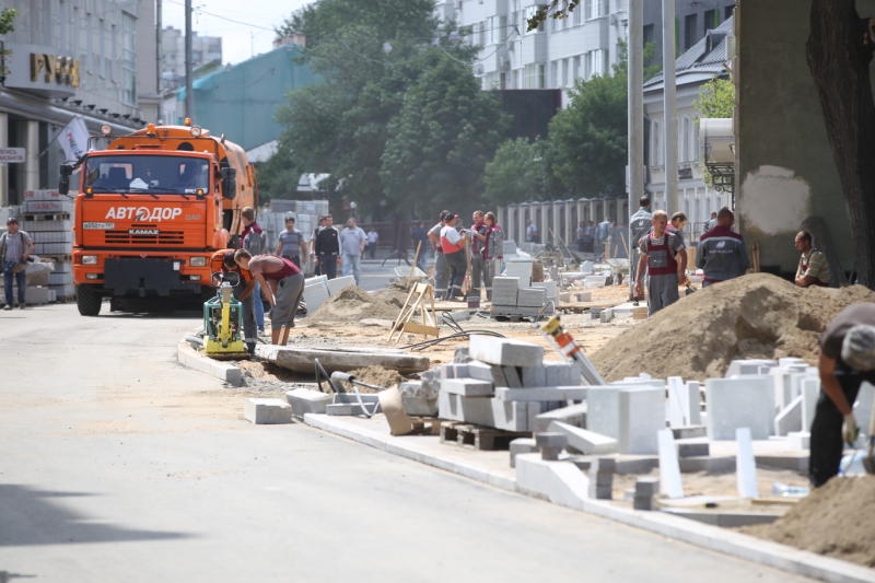 Работы по устройству тротуара завершили в Краснопахорском