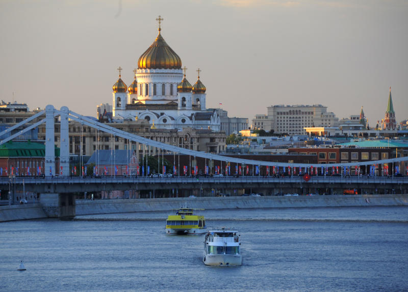 Мощи святого торжественно встретили в столице. Фото: Александр Кожохин, «Вечерняя Москва»