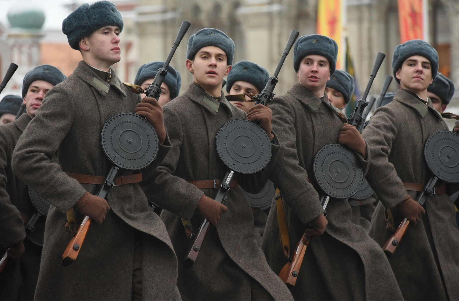 Генеральную репетицию военного парада провели на Красной площади. Фото: Владимир Новиков, «Вечерняя Москва»