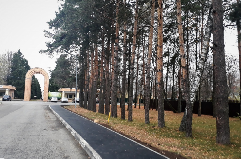 Порядка 150 квадратных метров тротуара обновили в Рязановском. Фото: администрация поселения Рязановское