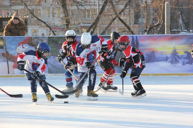 В столичных парках приглашают поиграть в хоккей. Фото: архив