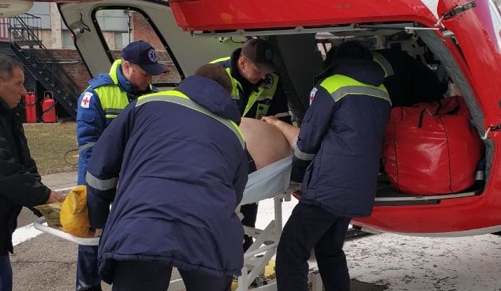 Экипаж дежурного санитарного вертолёта Московского авиационного центра вылетел по вызову на Варашавское шоссе