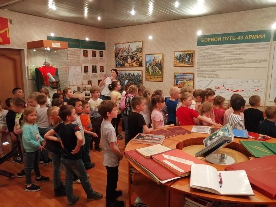 Дошкольники из Роговского посетили Музей боевой славы