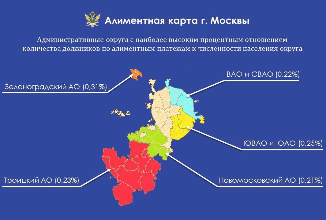 Алиментная карта Москвы