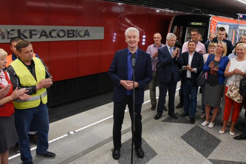 Собянин: проходка тоннелей Некрасовской линии метро завершена