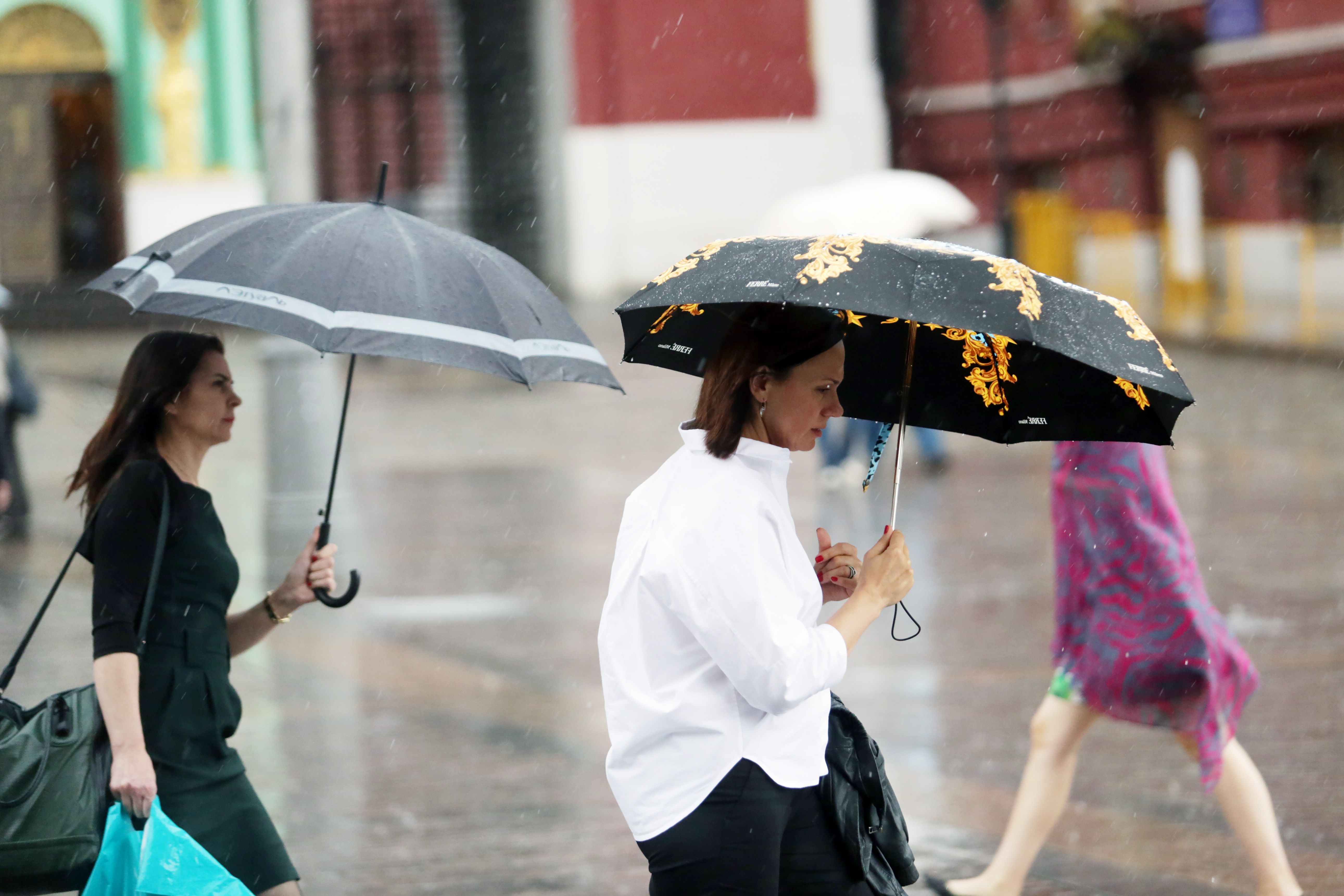 Не стоит забывать про зонт. Фото: Анна Иванцова, «Вечерняя Москва»