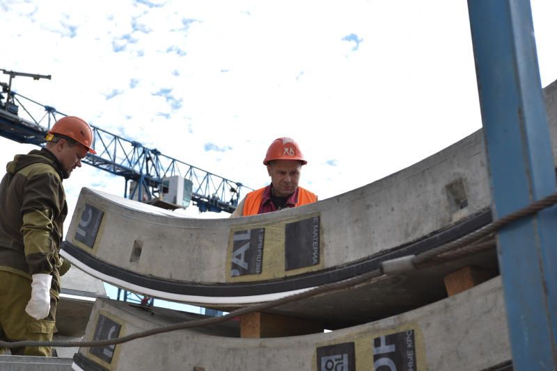 Подрядчики уже завершили бетонирование рампа тоннеля. Фото: Пелагия Замятина, «Вечерняя Москва»