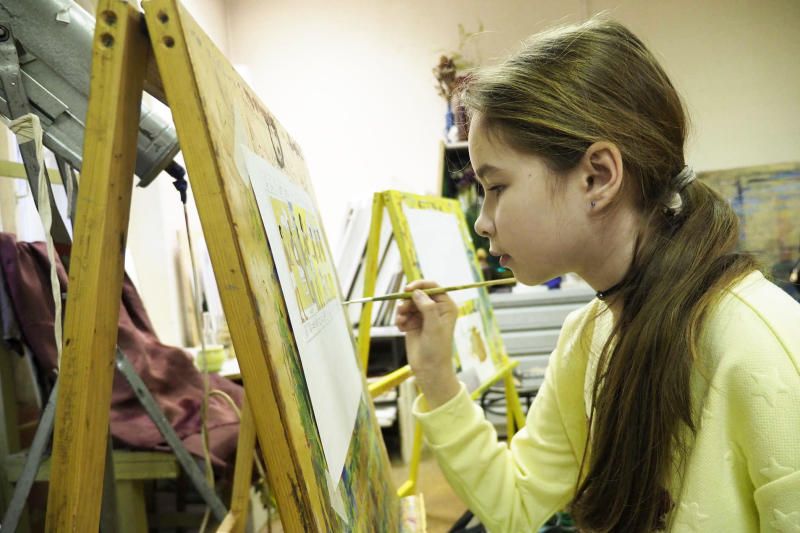 Работы детей пополнят экспозицию выставки. Фото: Антон Гердо, «Вечерняя Москва»