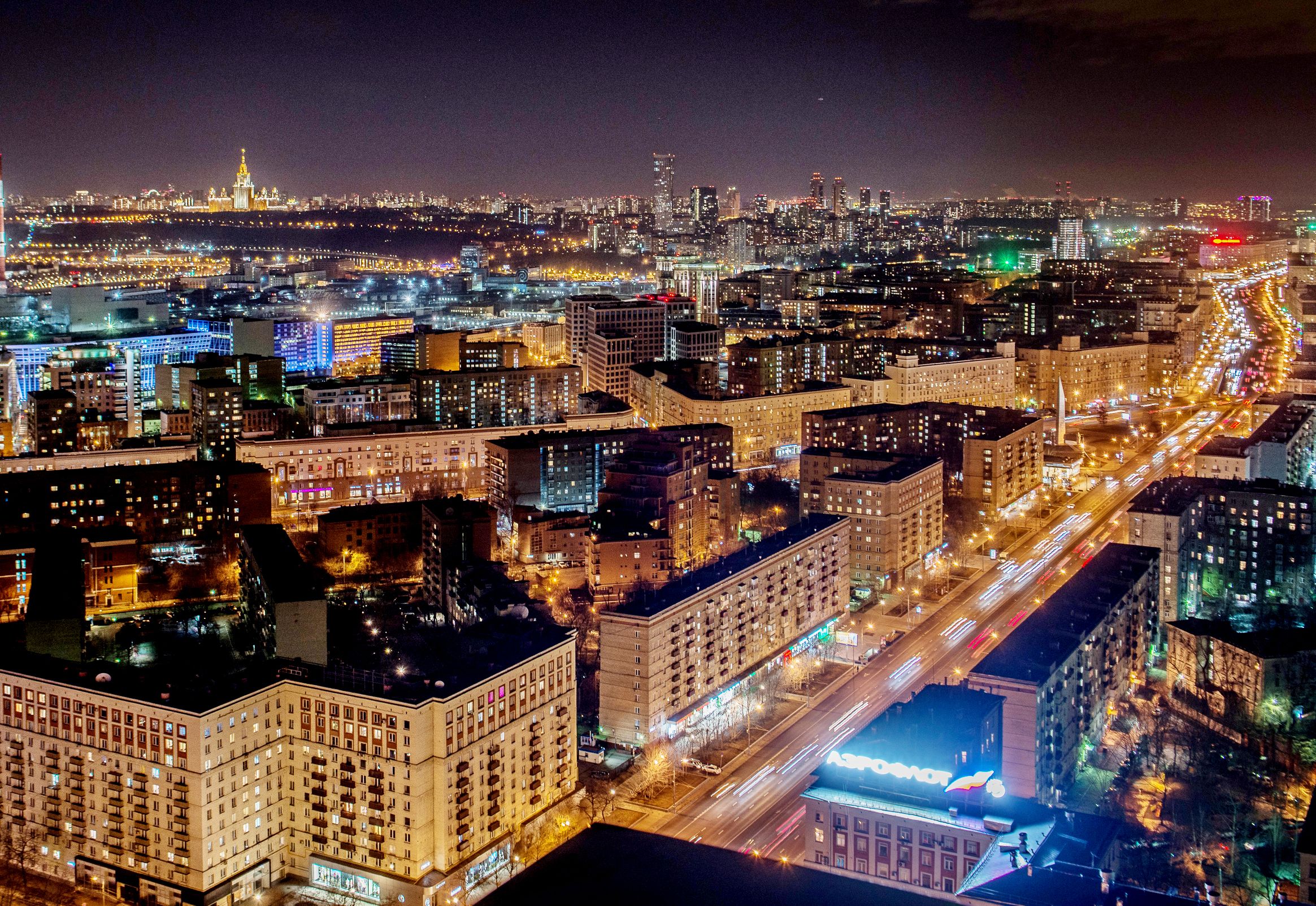 Москва вошла в ТОП-5 самых освещенных городов мира
