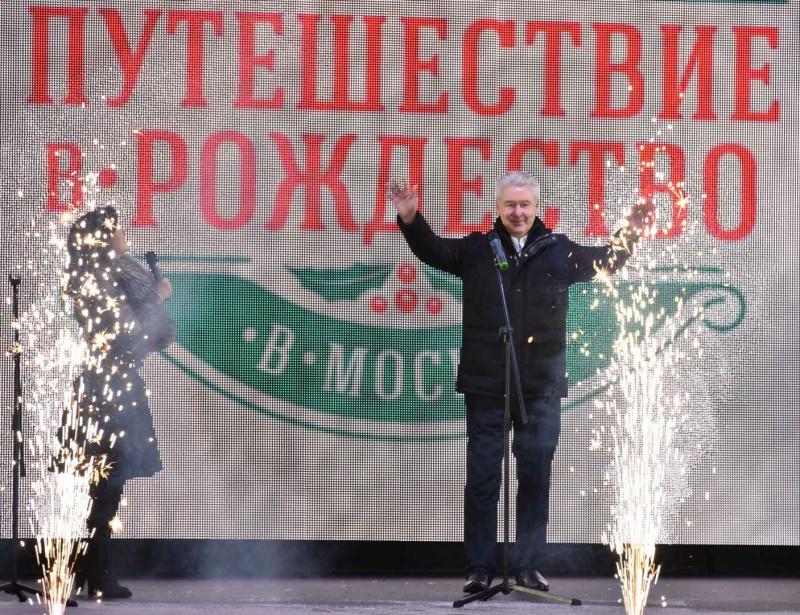 Мэр Москвы Сергей Собянин поздравил горожан с Рождеством и пожелал им крепкого здоровья