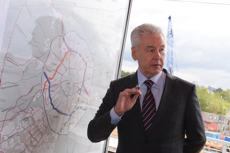 Собянин назвал сроки открытия путепровода через МЦК на юго-востоке Москвы