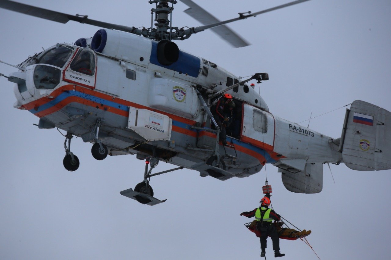 Сотрудники Московского авиацентра в феврале спасли 29 человек. Фото: пресс-служба Управления по ТиНАО Департамента ГОЧСиПБ 
