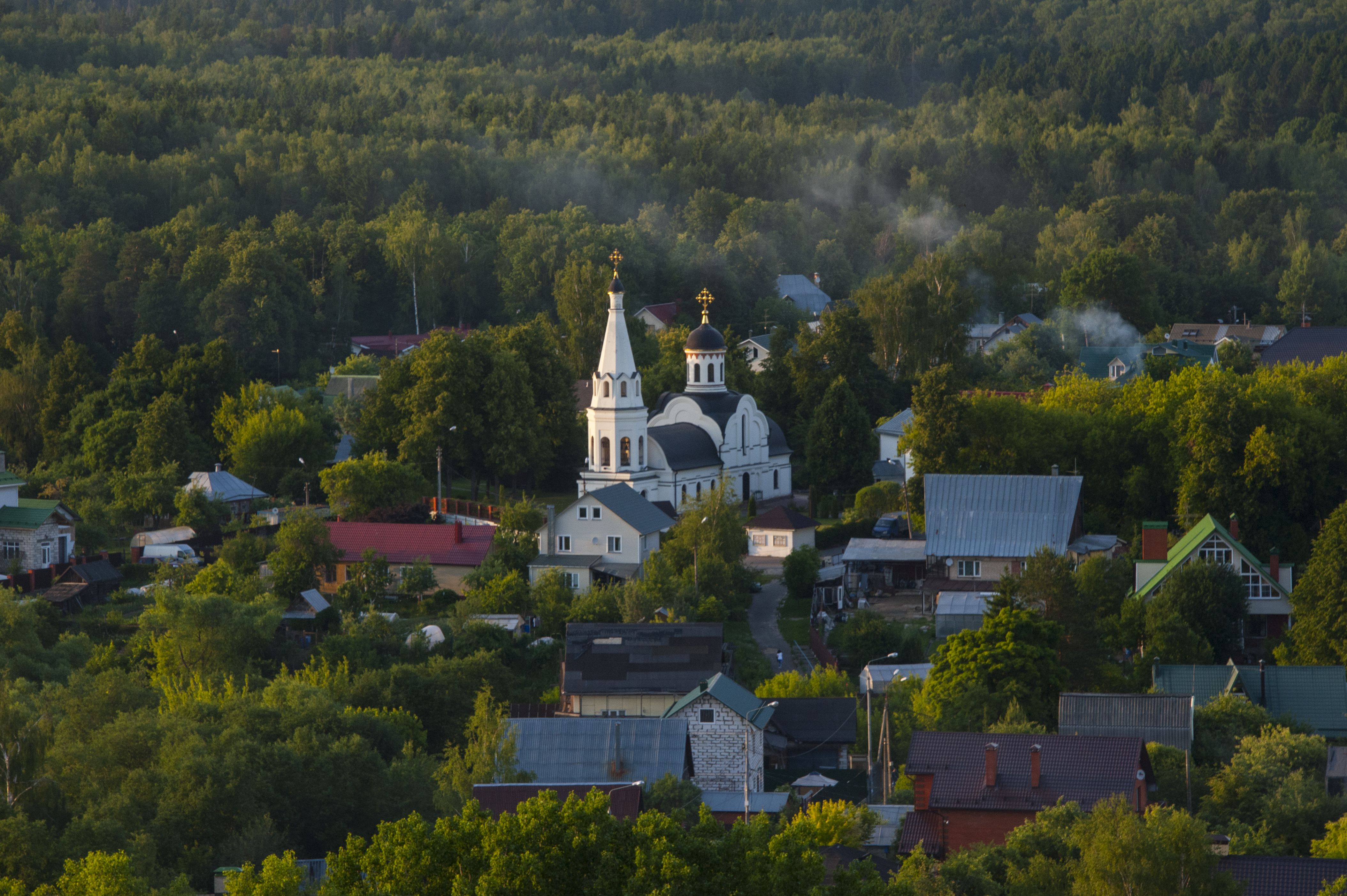 Кресты на куполах нуждаются в обновлении. Фото: Александр Кожохин, «Вечерняя Москва»