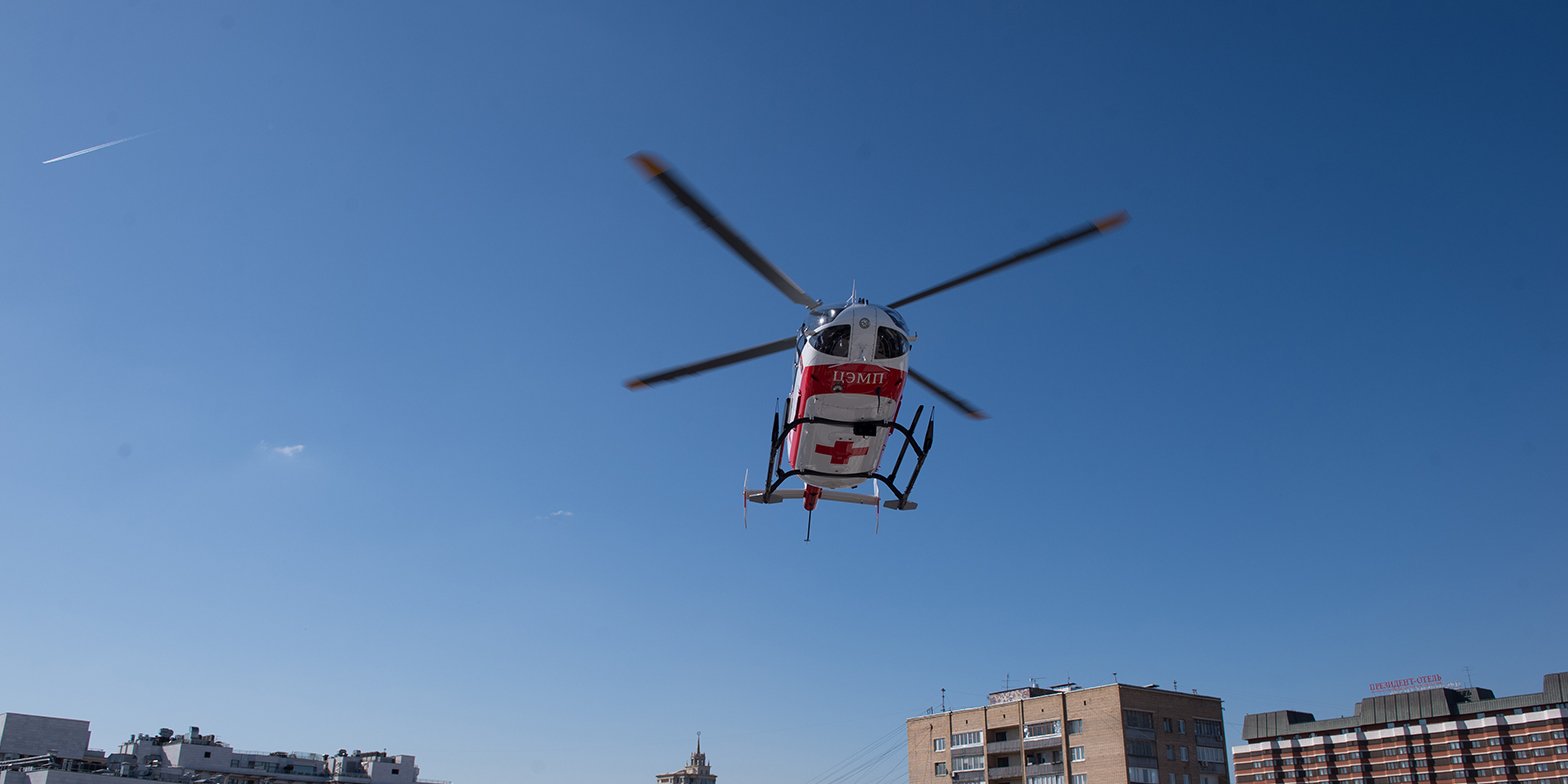 Жительницу Новой Москвы эвакуировали на вертолете в городскую больницу