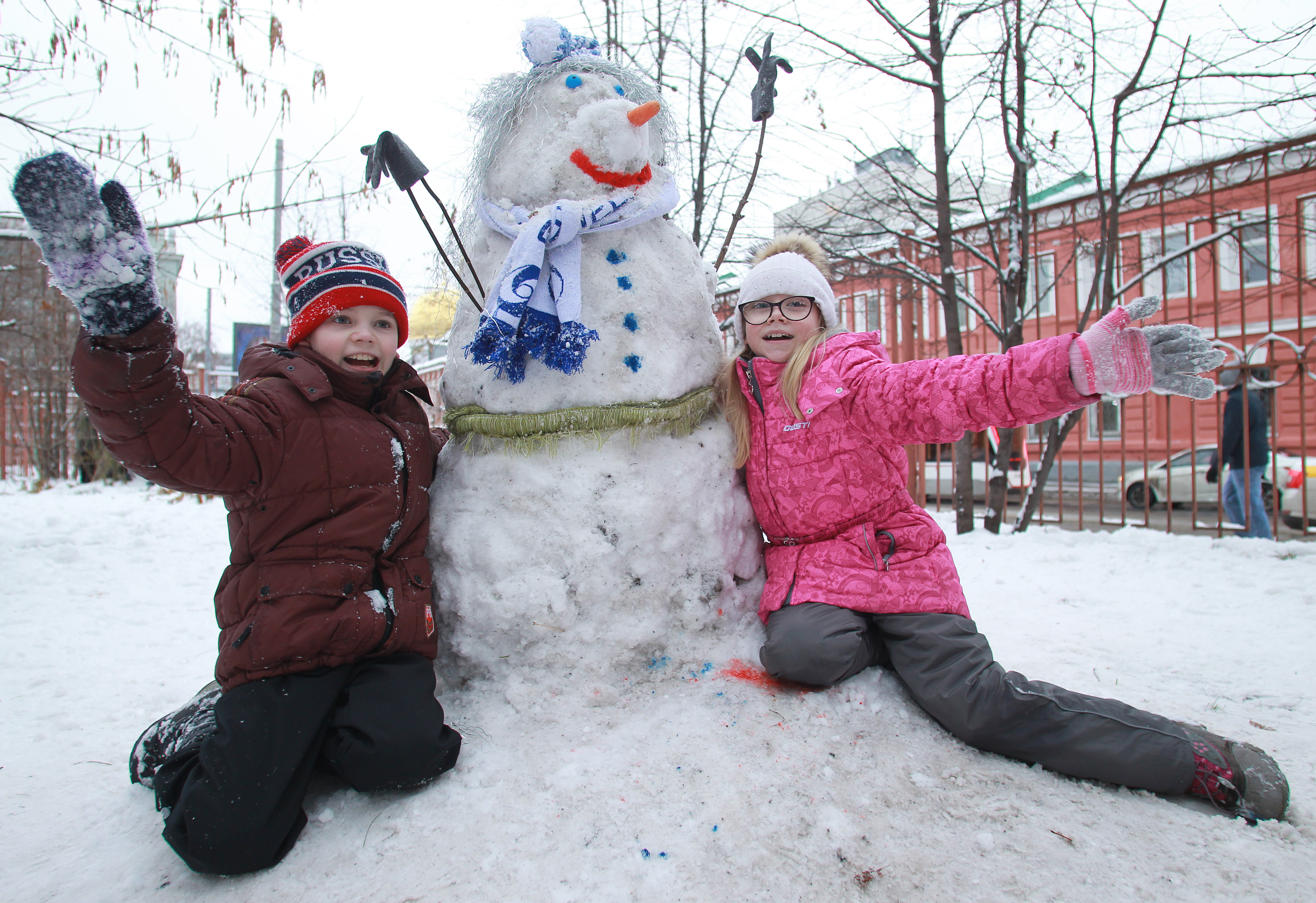 Выставка снеговиков состоялась в детских садах школы №1391. Фото: Наталия Нечаева, «Вечерняя Москва»