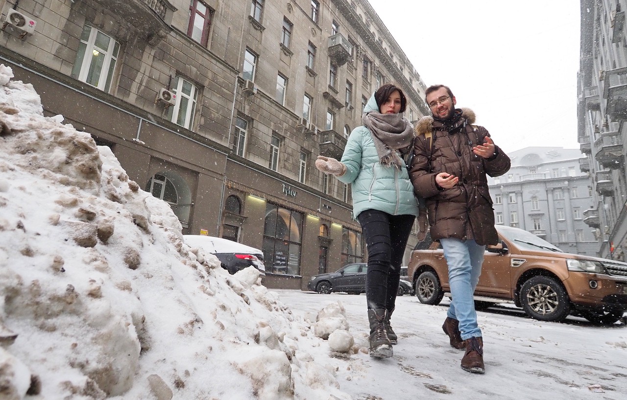 Более 100 сантиметров снега выпало в Москве с начала зимы