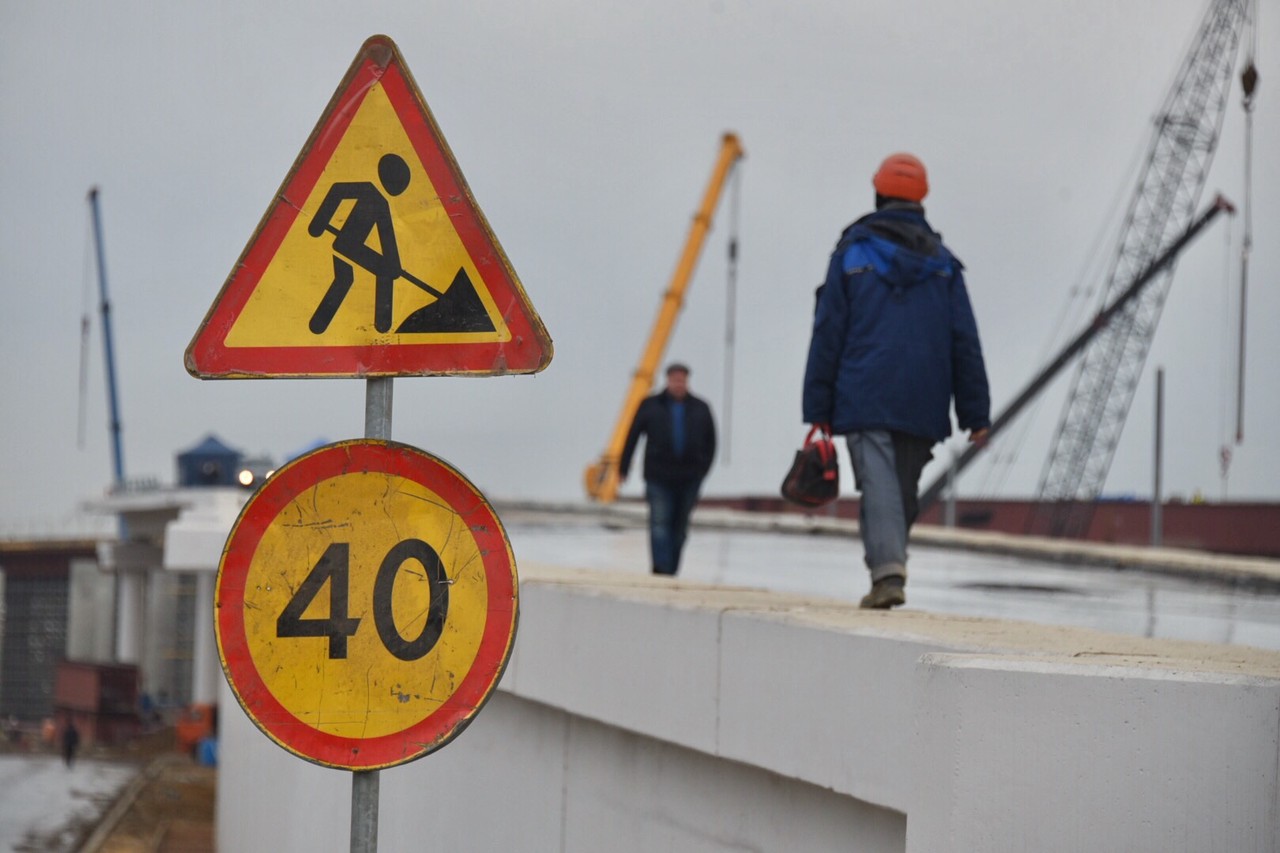 Эстакада пройдет над Боровским шоссе. Фото: Владимир Новиков