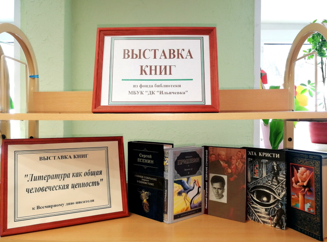 Сотрудники Дома культуры «Ильичевка» подготовили книжную выставку