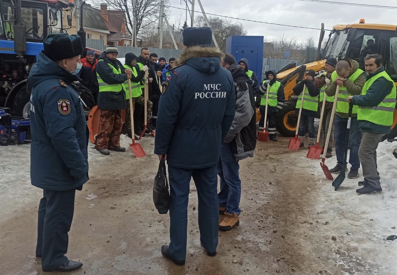 Проверку работы аварийно-спасательных бригад провели в поселении Роговское. Фото предоставили сотрудники администрации