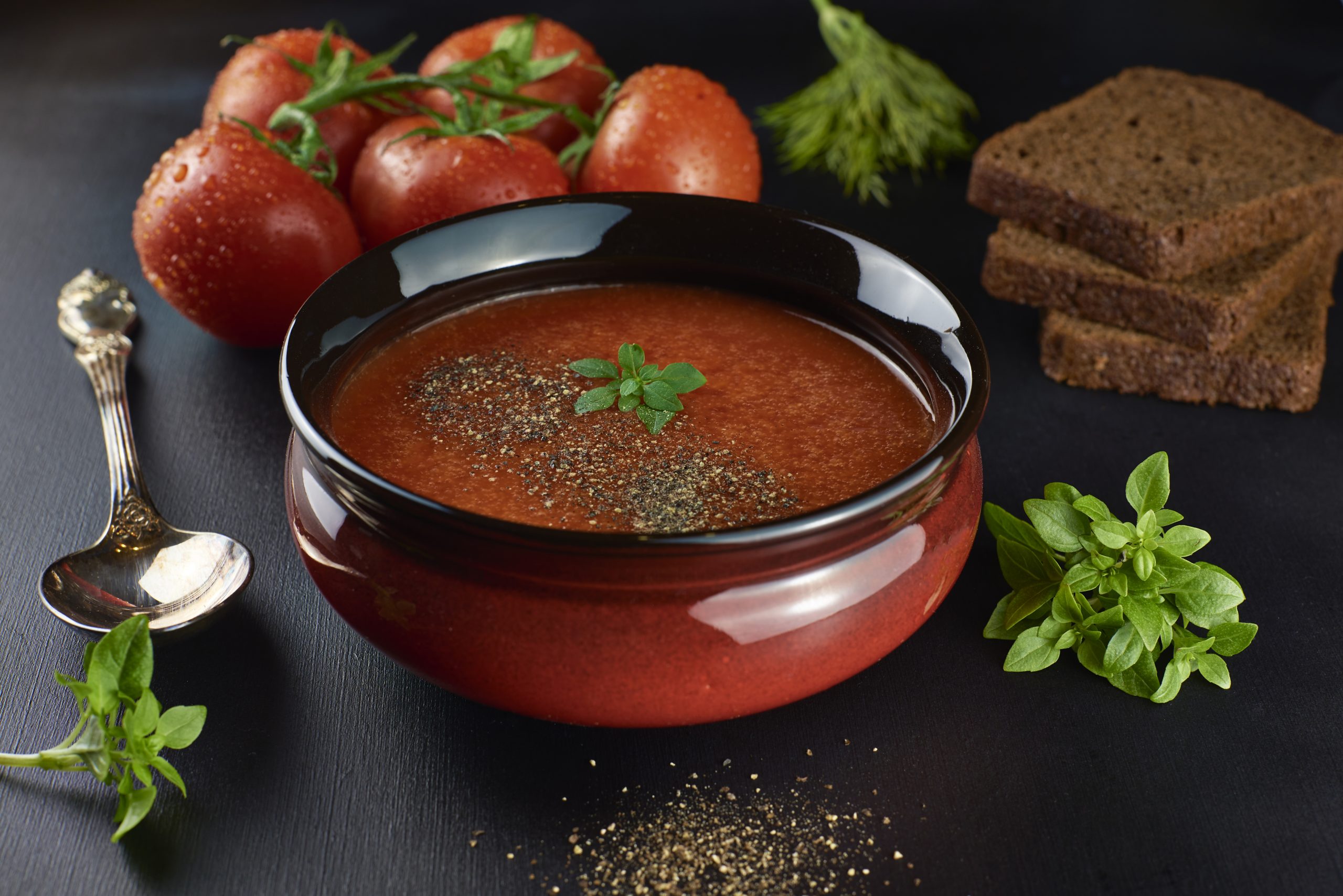 Постный суп из томатов