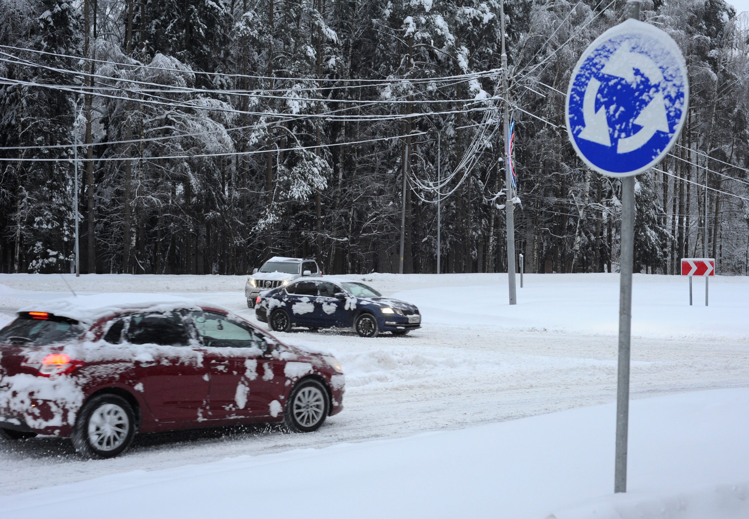 Водителей Москвы напугали снегом и метелью
