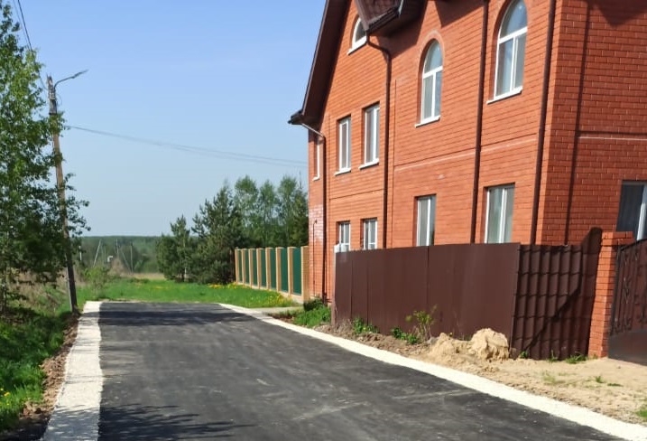 Ремонт дорог завершился в деревне Лукошкино