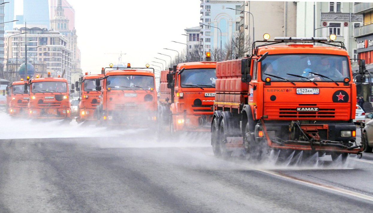 Помывку дорог проведут в Москве в последний раз