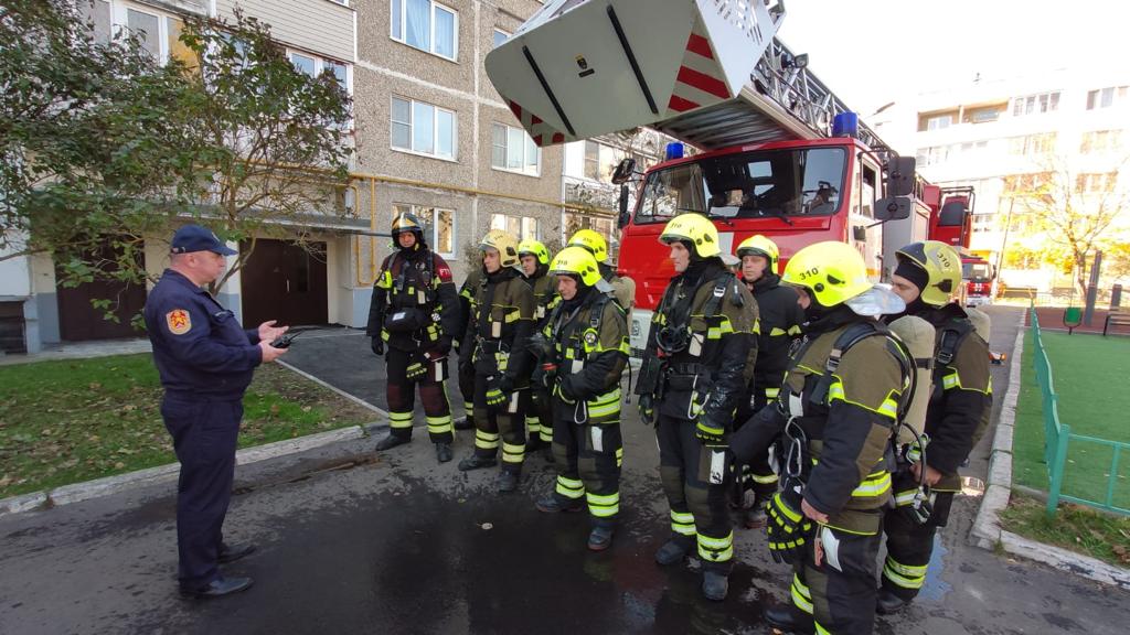Пожарные из Кленовского приняли участие в учениях