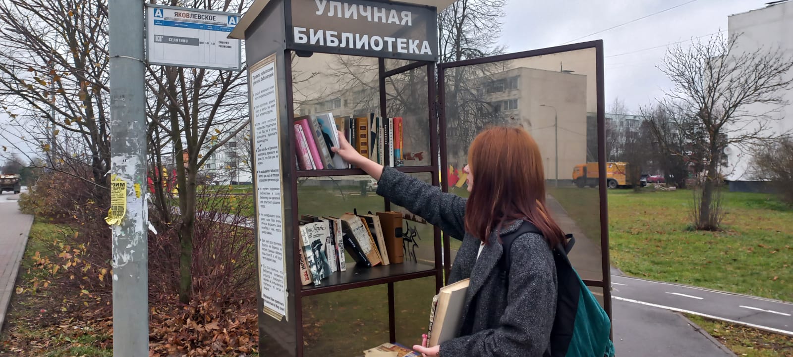 Представители Молодежной палаты пополнили уличные библиотеки Новофедоровского