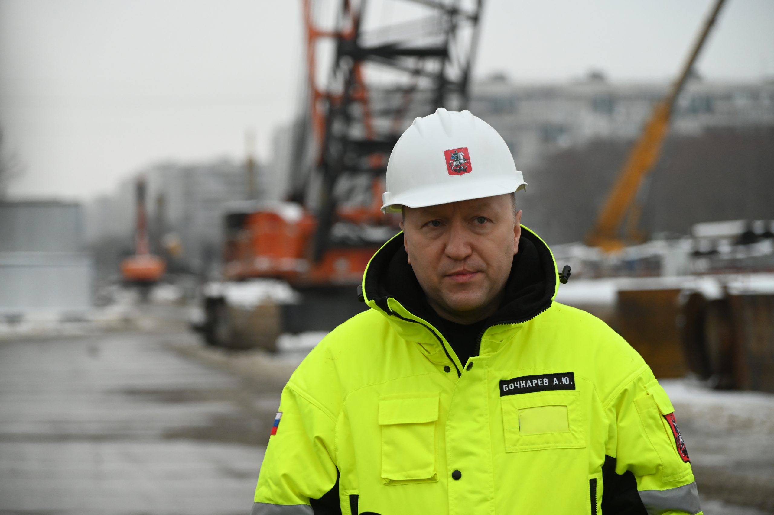Андрей Бочкарев: Монолитные работы на станции «Лианозово» выполнены более чем на две трети