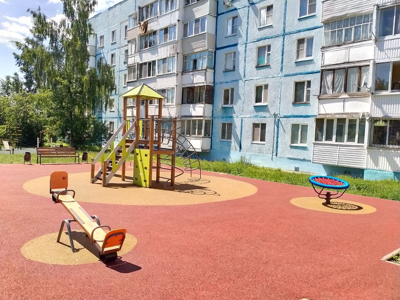 Детские площадки отремонтировали в поселении Роговское