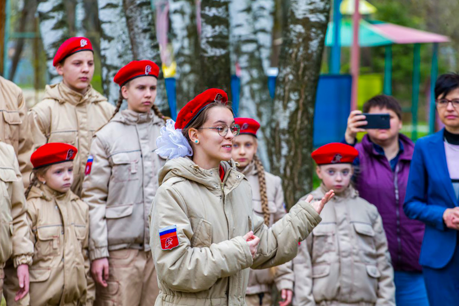 Карина Бессарабова пятый год участвует в движении «Юнармия». Фото: сайт мэра Москвы