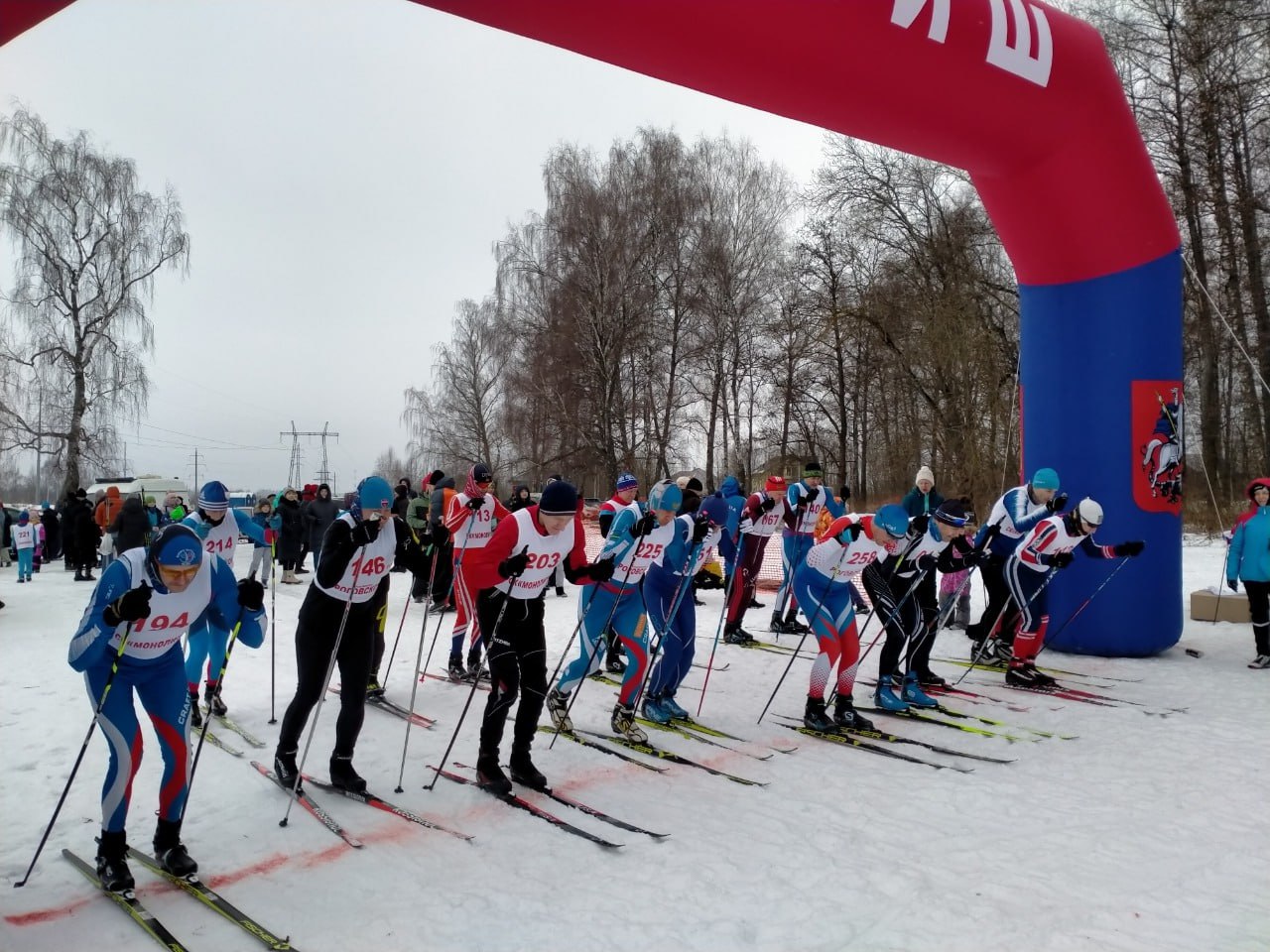 Соревнования по лыжным гонкам провели в Роговском