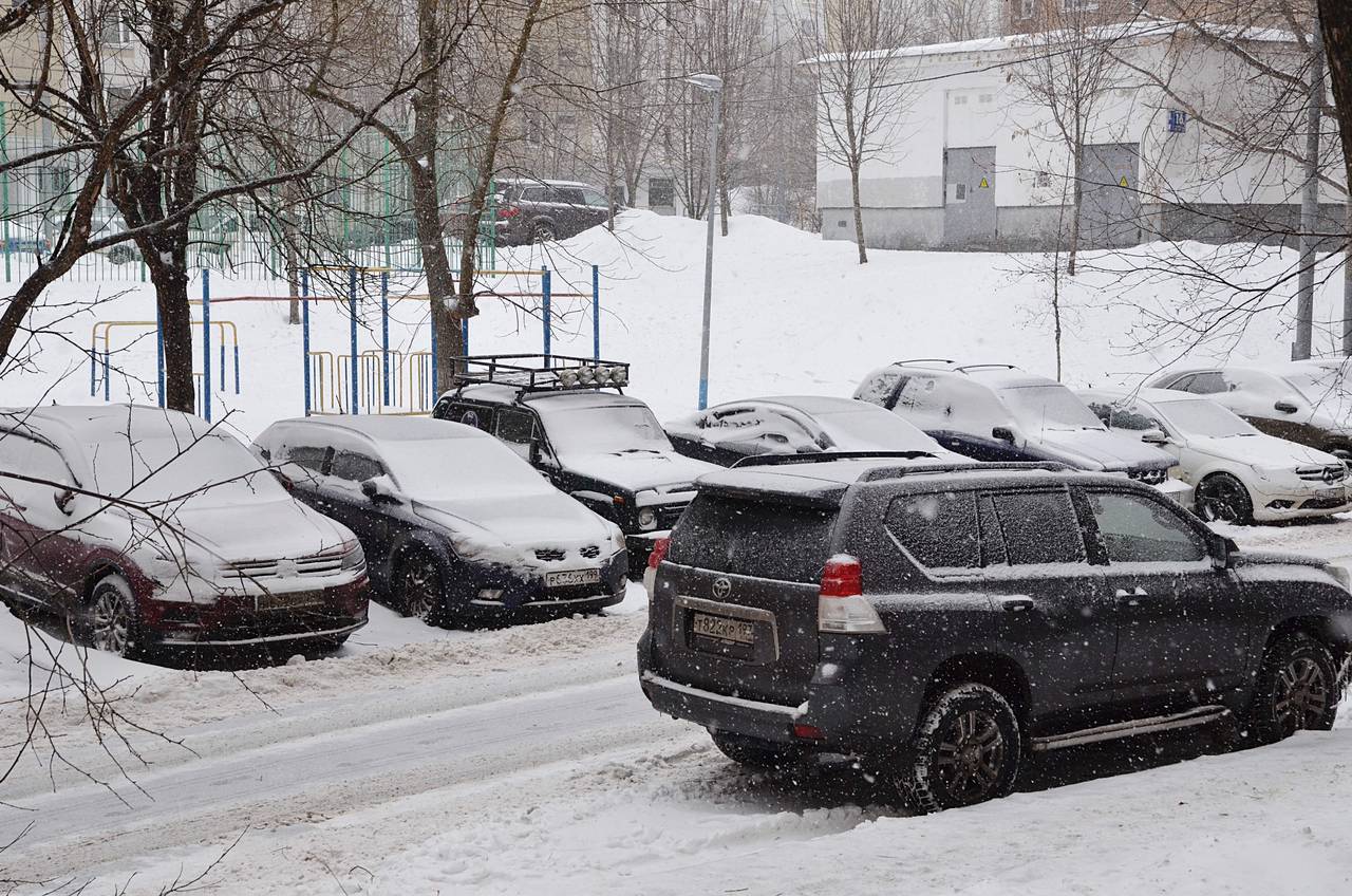 Пасмурная и снежная погода ожидает москвичей в воскресенье