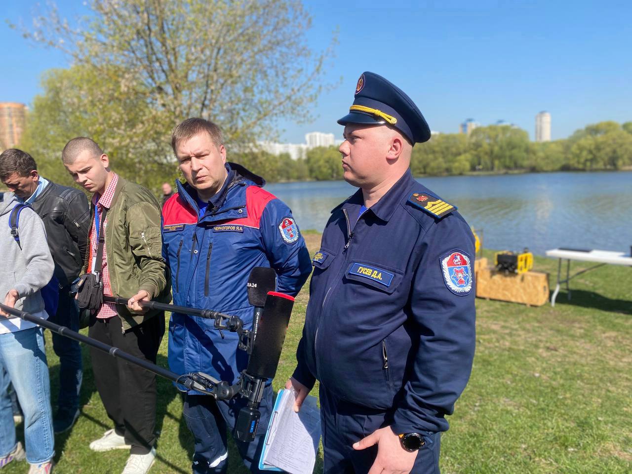 Пресс-тур Департамента по делам гражданской обороны, чрезвычайным ситуациям и пожарной безопасности города Москвы состоялся в столице