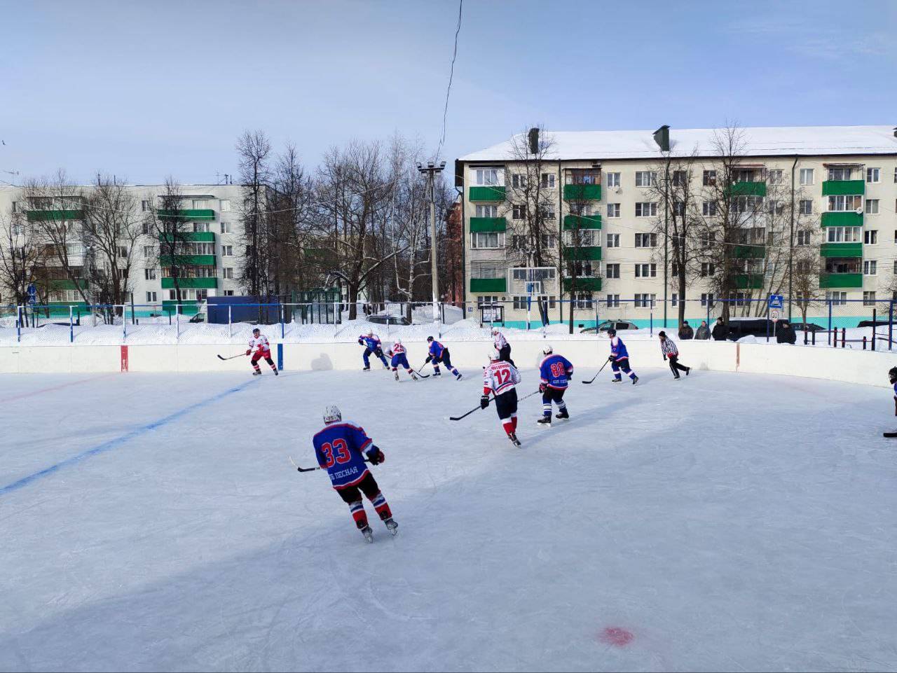 Соревнования по хоккею прошли в Краснопахорском