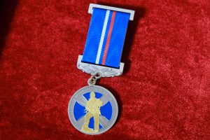 Медаль Совета Федерации «За проявленное мужество». Фото: Виктор Хабаров