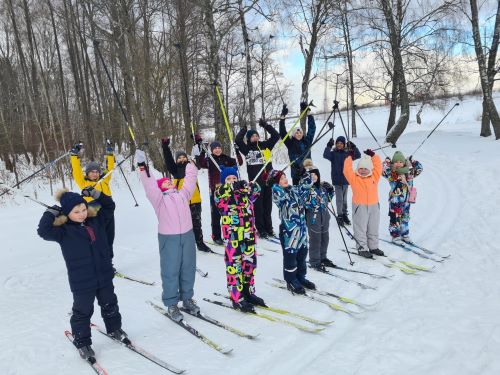 Тренировка состоялась для воспитанников лыжной секции СК «Монолит» Роговского