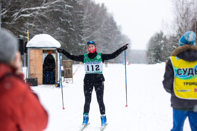 Лыжный марафон провели в Троицке