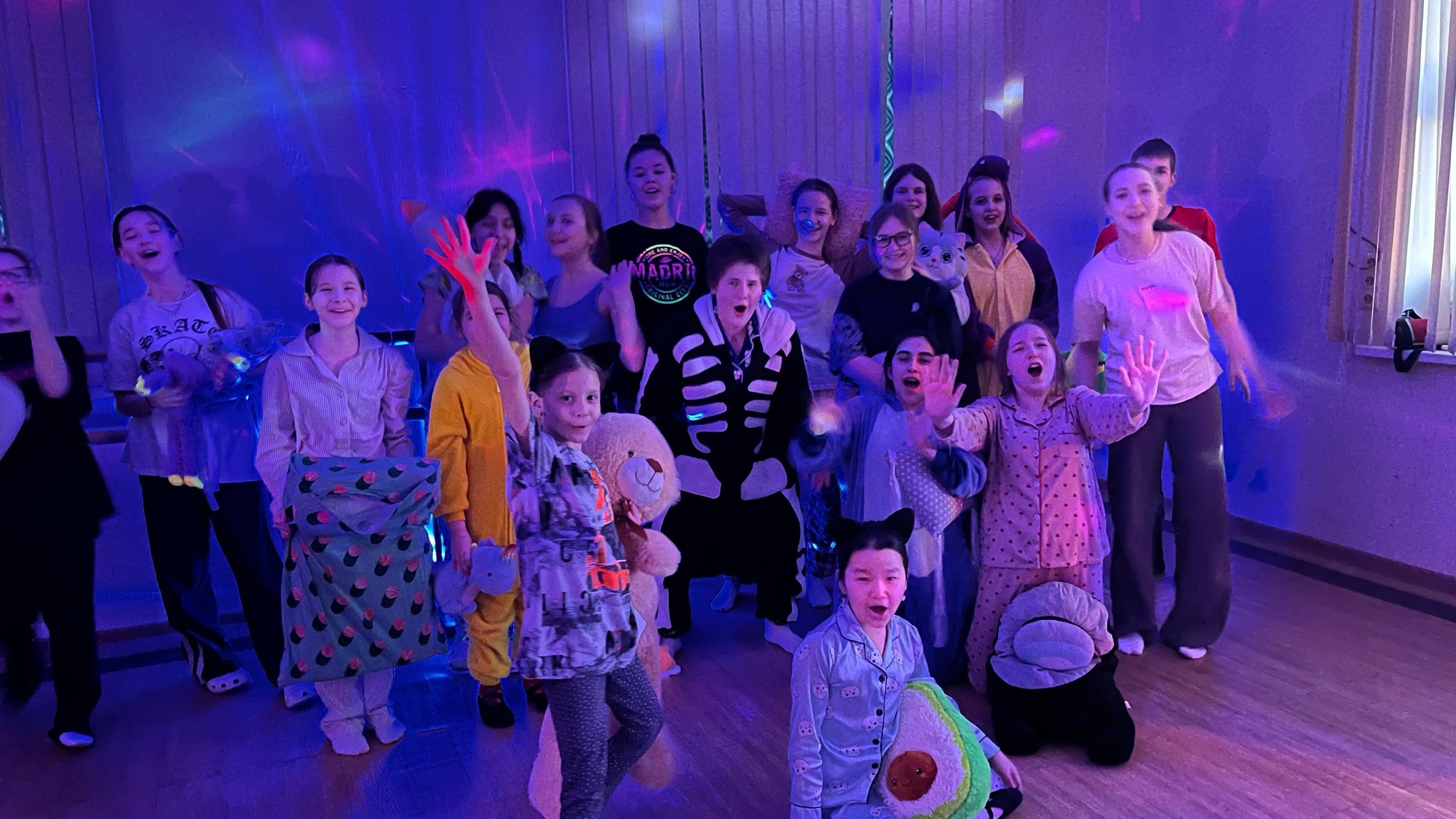 Пижамная вечеринка состоялась в Спортивно-досуговом центре «Маяк» поселения Марушкинское