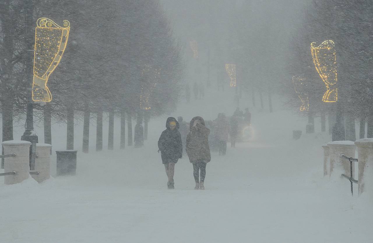 Ветер и снегопад ожидают москвичей