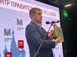 На фото руководитель Департамента культурного наследия города Москвы Алексей Емельянов. Фото: Никита Тархов, «Вечерняя Москва»