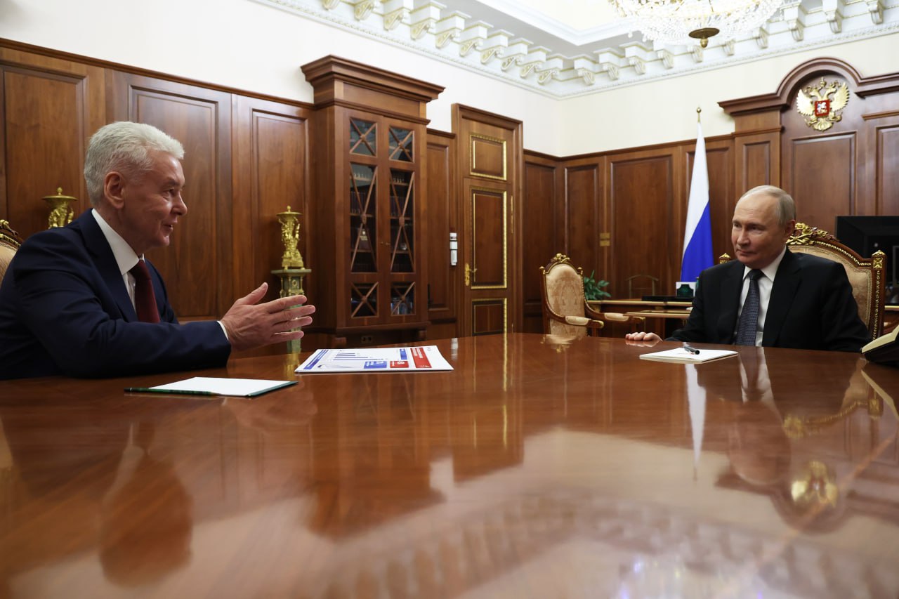 Путин и Собянин обсудили социально-экономическое развитие Москвы